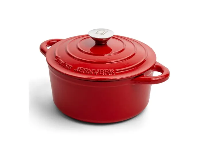Orrefors Jernverk geëmailleerde braadpan 2.8L Rood