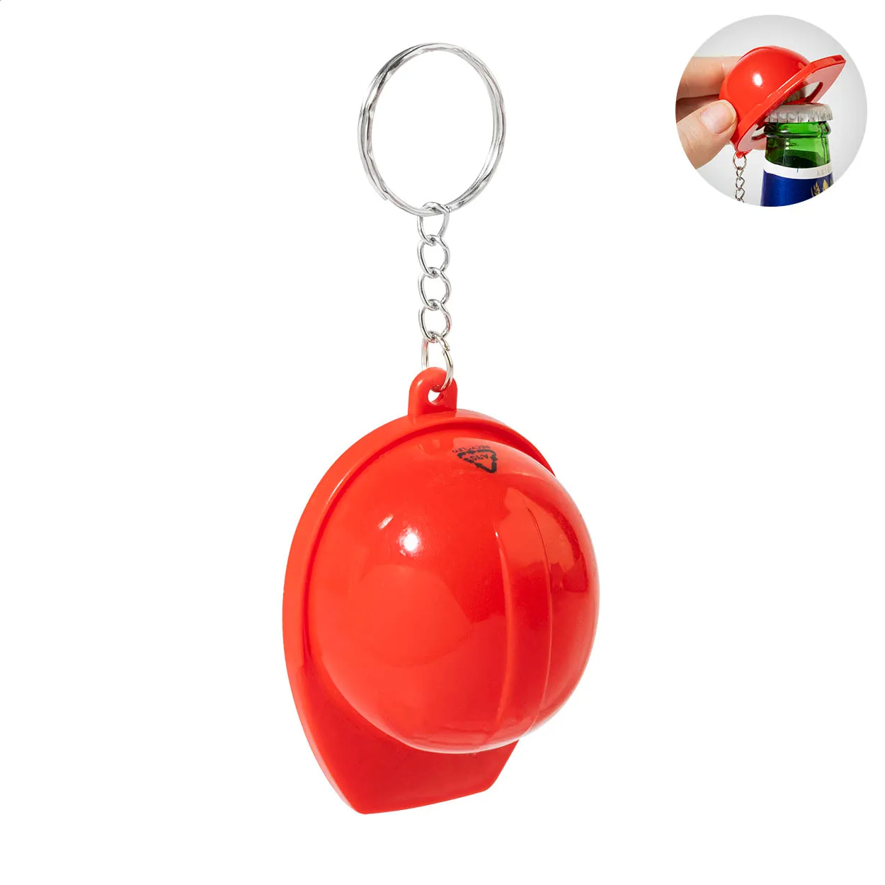 Bobby Pop RABS flesopener sleutelhanger rood