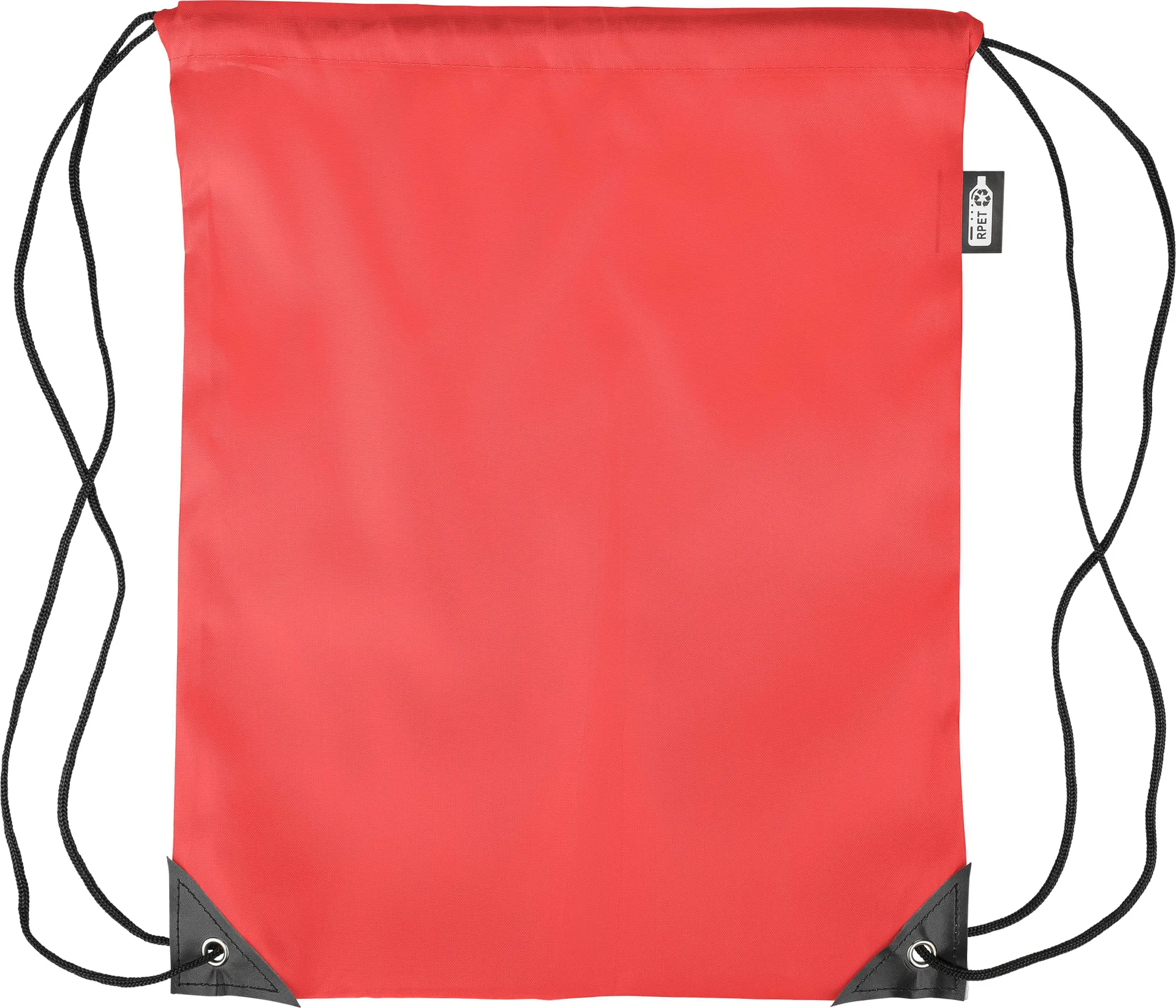 Rugzak met trekkoord Enrique | Gerecycled | 5 l rood