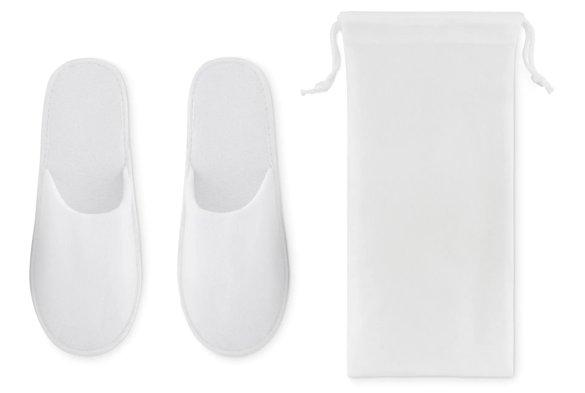 Hotelslippers in pouch