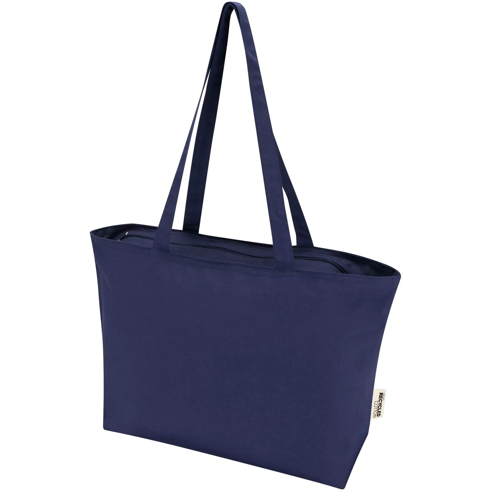 Ningbo 320 g/m² katoenen tas met rits 15L Marineblauw