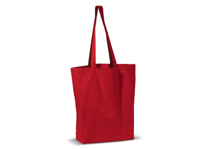 Schoudertas canvas 250g/m² 41x12x43cm Rood