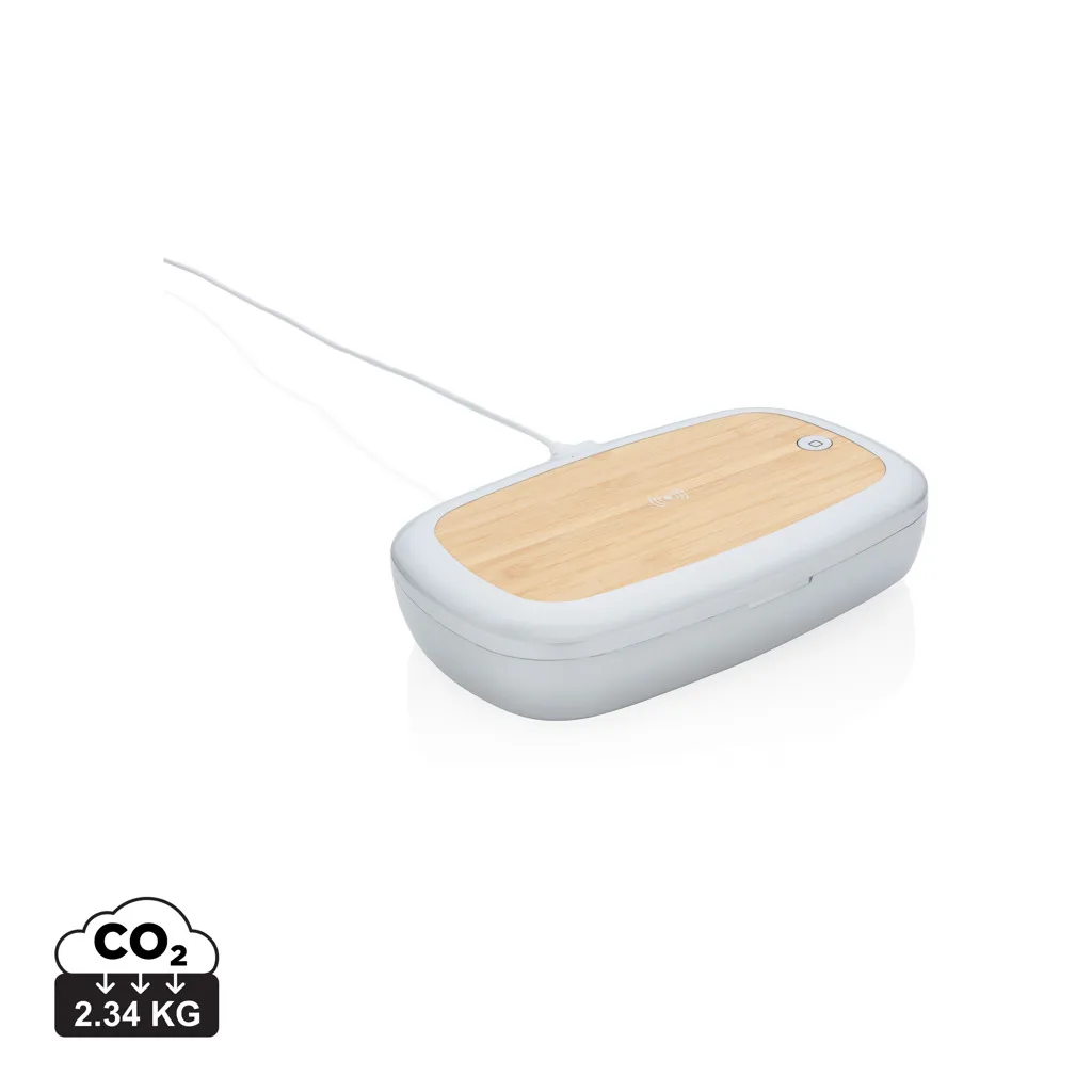 Rena UV-C sterilisatie box met 5W draadloze oplader grijs