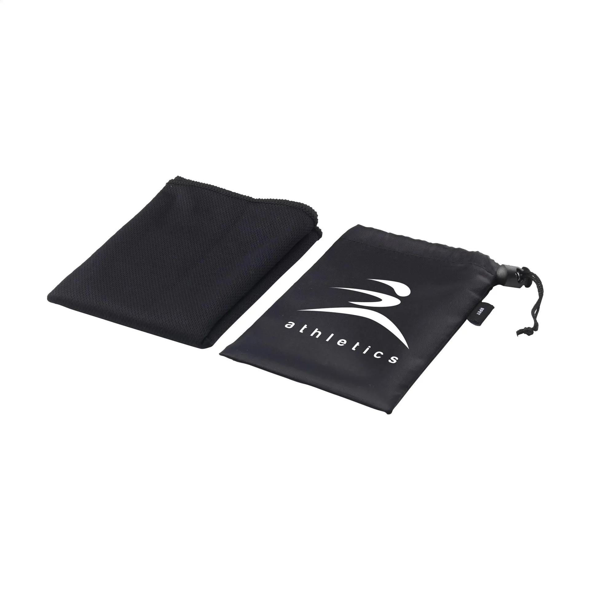 CoolDown GRS RPET koelhanddoek zwart