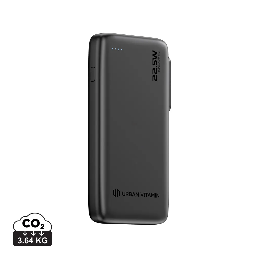 Urban Vitamin Emeryville 20W 10.000 mAh powerbank zwart