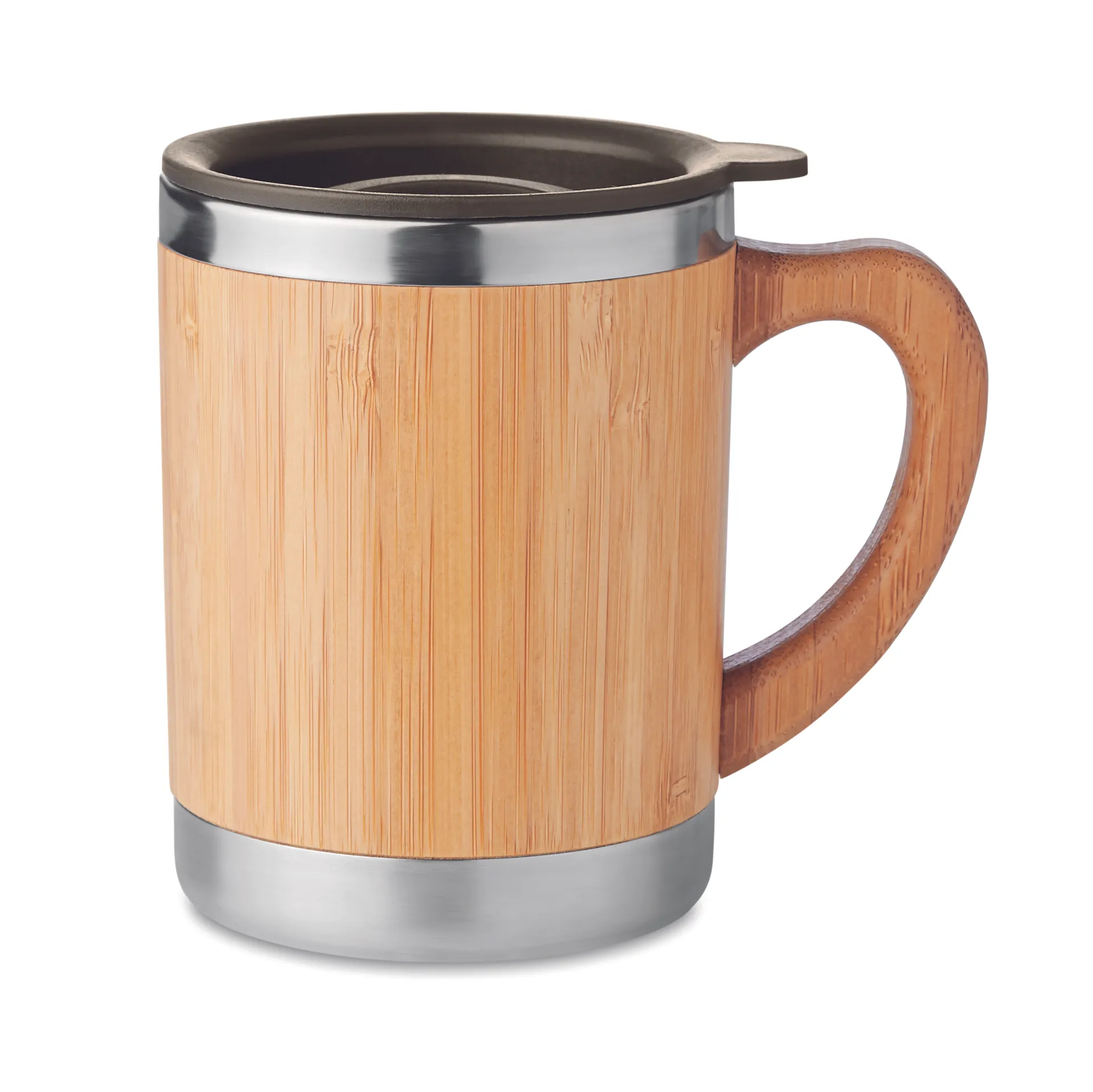 Dubbelwandige drinkbeker 300ml Hout