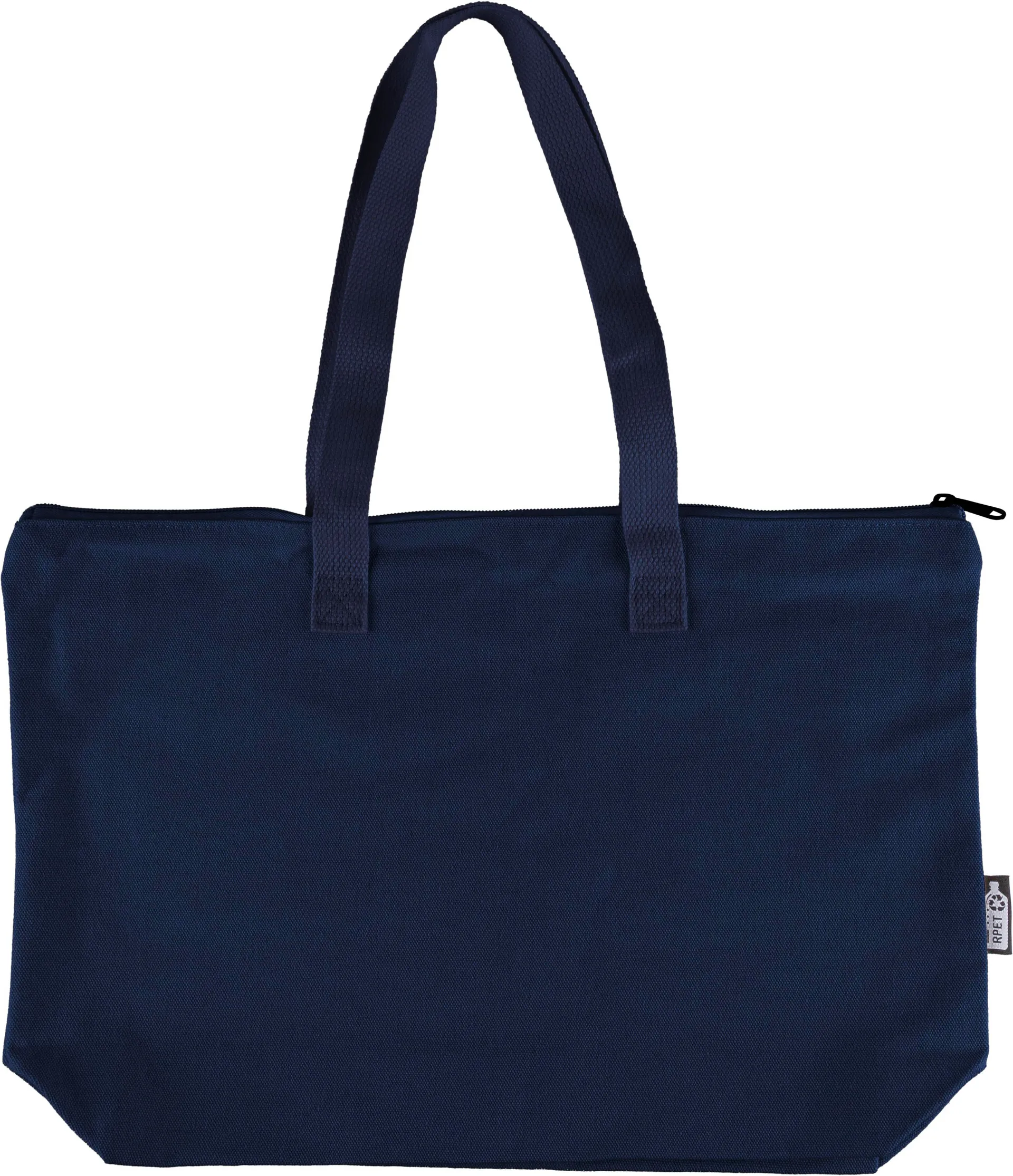 Gerecyclede polycotton (330 gsm) draagtas Malina blauw