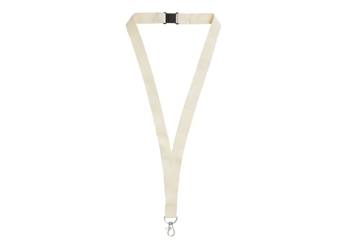 Lanyard organisch katoen Ecru