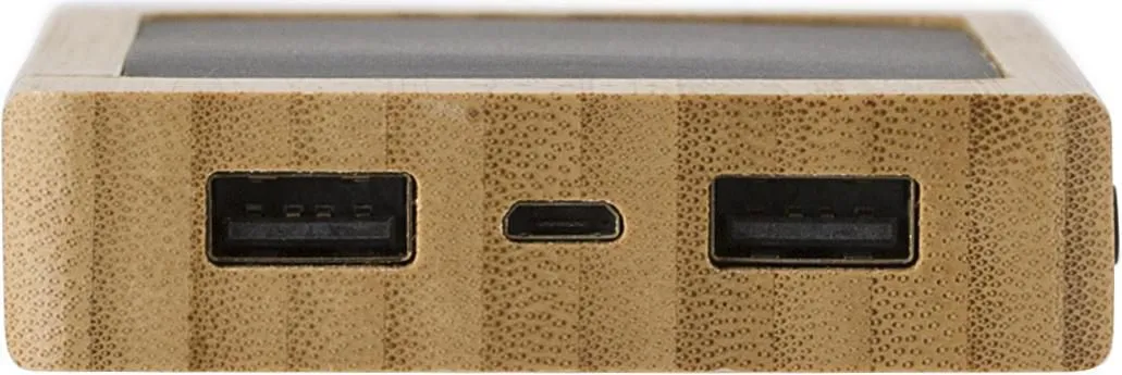 Powerbank Joan | Bamboe | Zonne-energie | 8000 mAh bamboe
