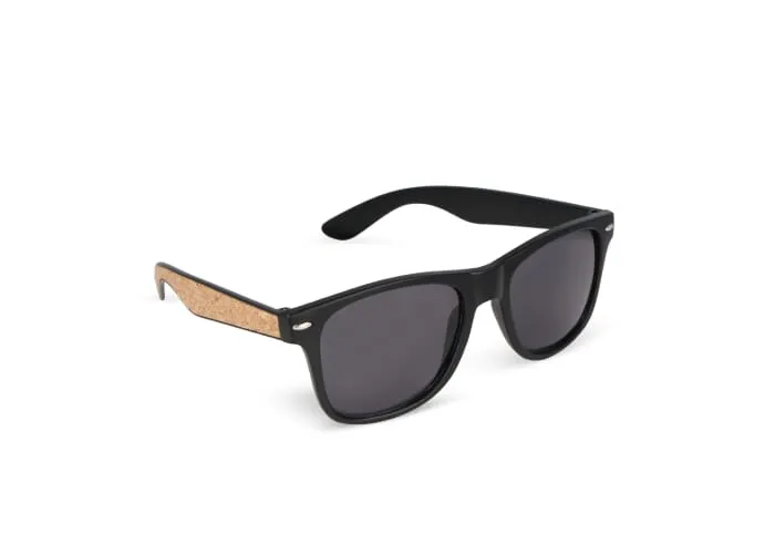 Justin RPC zonnebril met kurk inleg UV400 Zwart