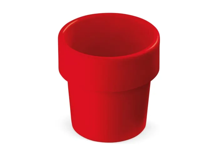 Hot-but-cool beker met aardbeien zaadjes Rood