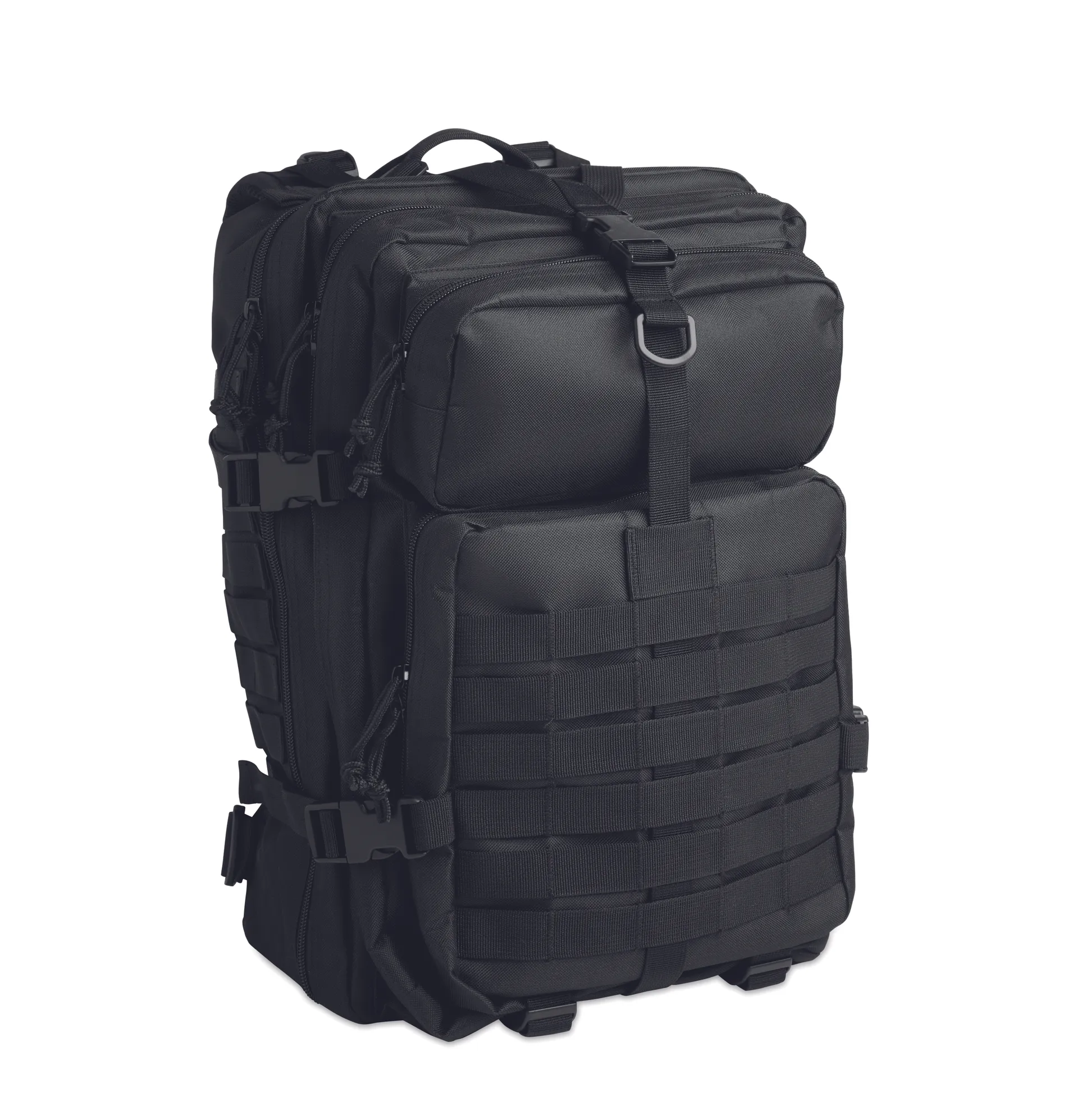 600D RPET outdoor rugzak Zwart