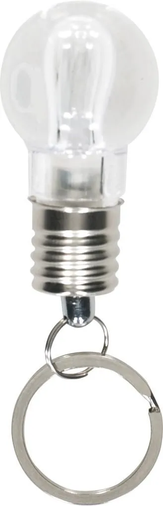 Sleutelhanger Hakeem | Kunststof | Peervorm | LED zilver