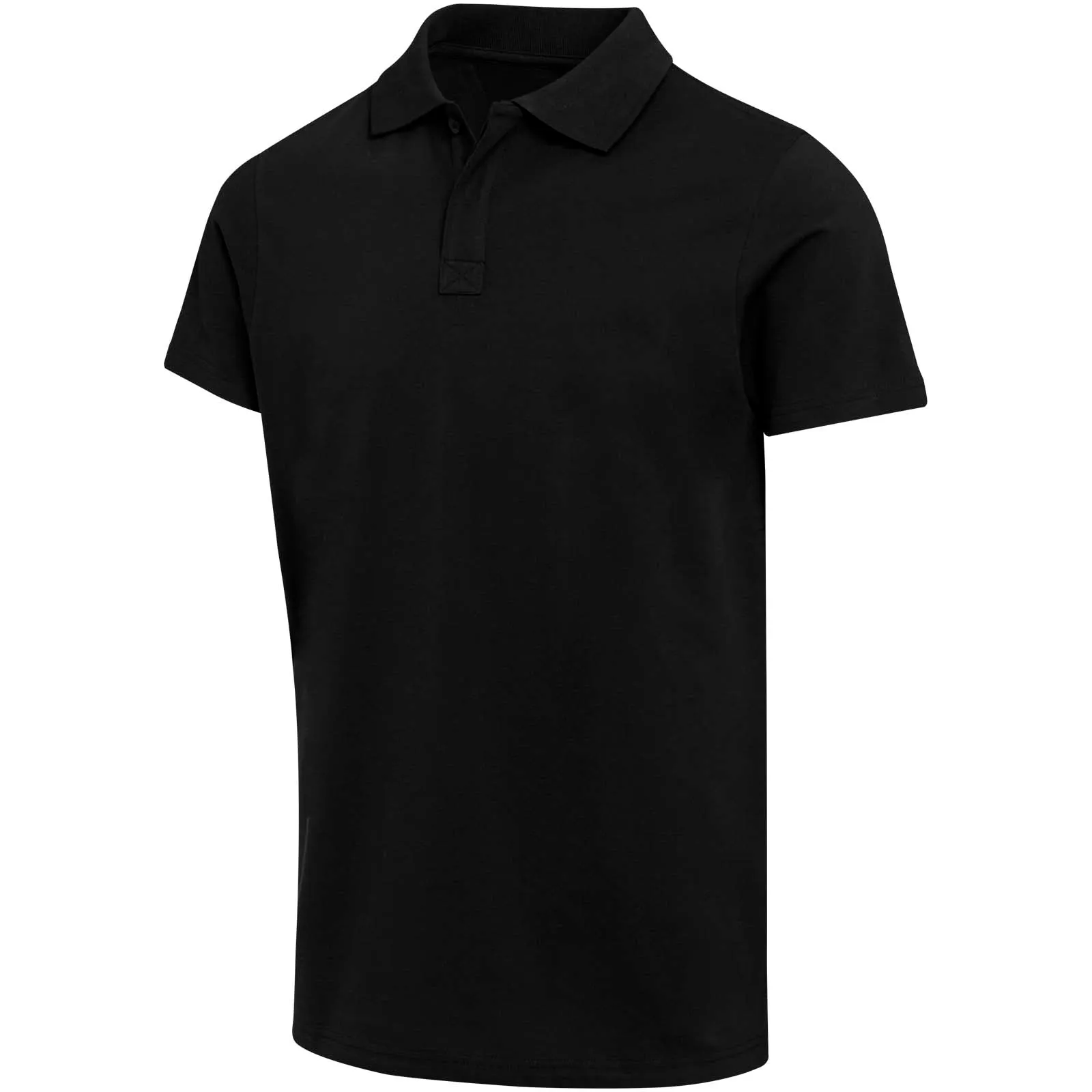 Graphite 180 g/m² unisex OCS organische polo met korte mouwen Zwart