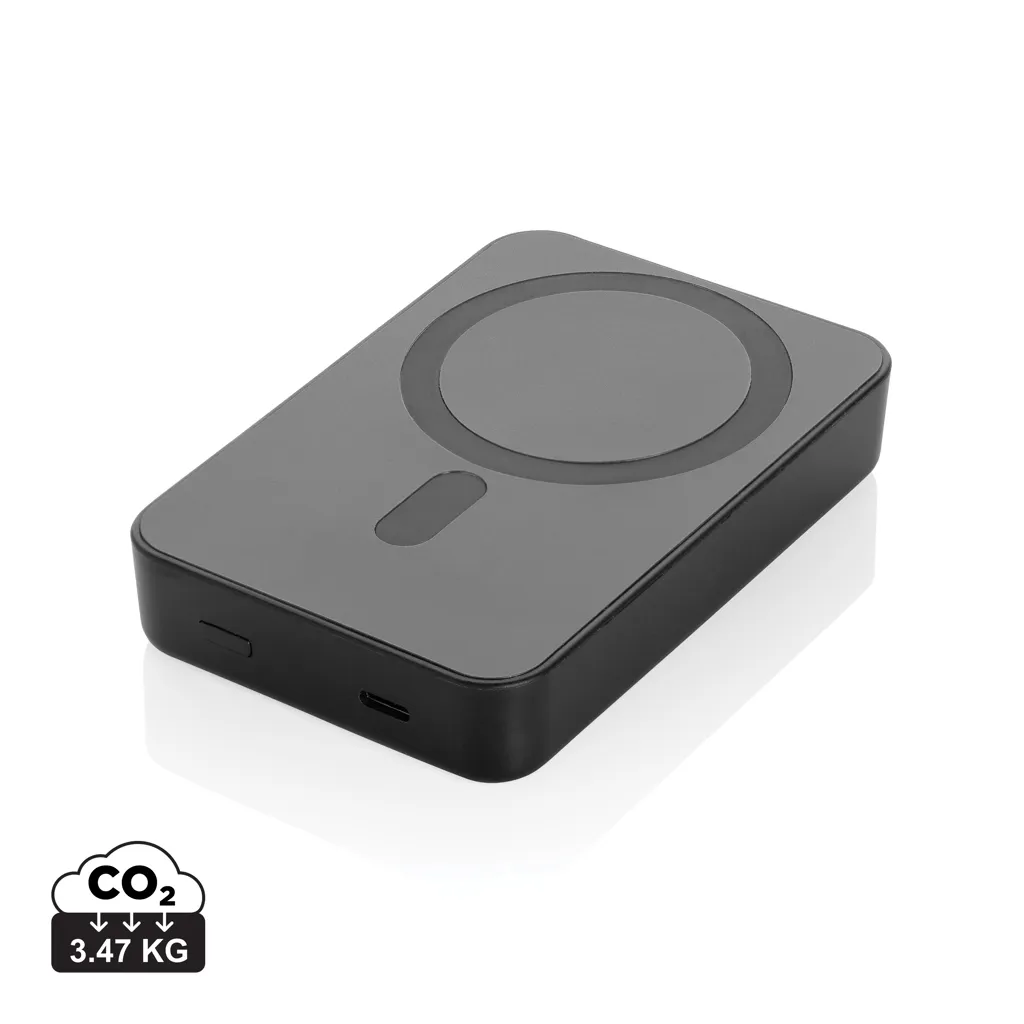 Amporia RCS rplastic magnetische 10.000 mAh powerbank zwart