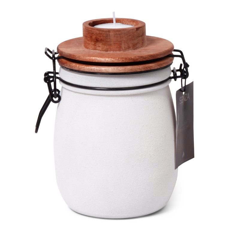 SENZA Kaarslichthouder Met Acacia Deksel