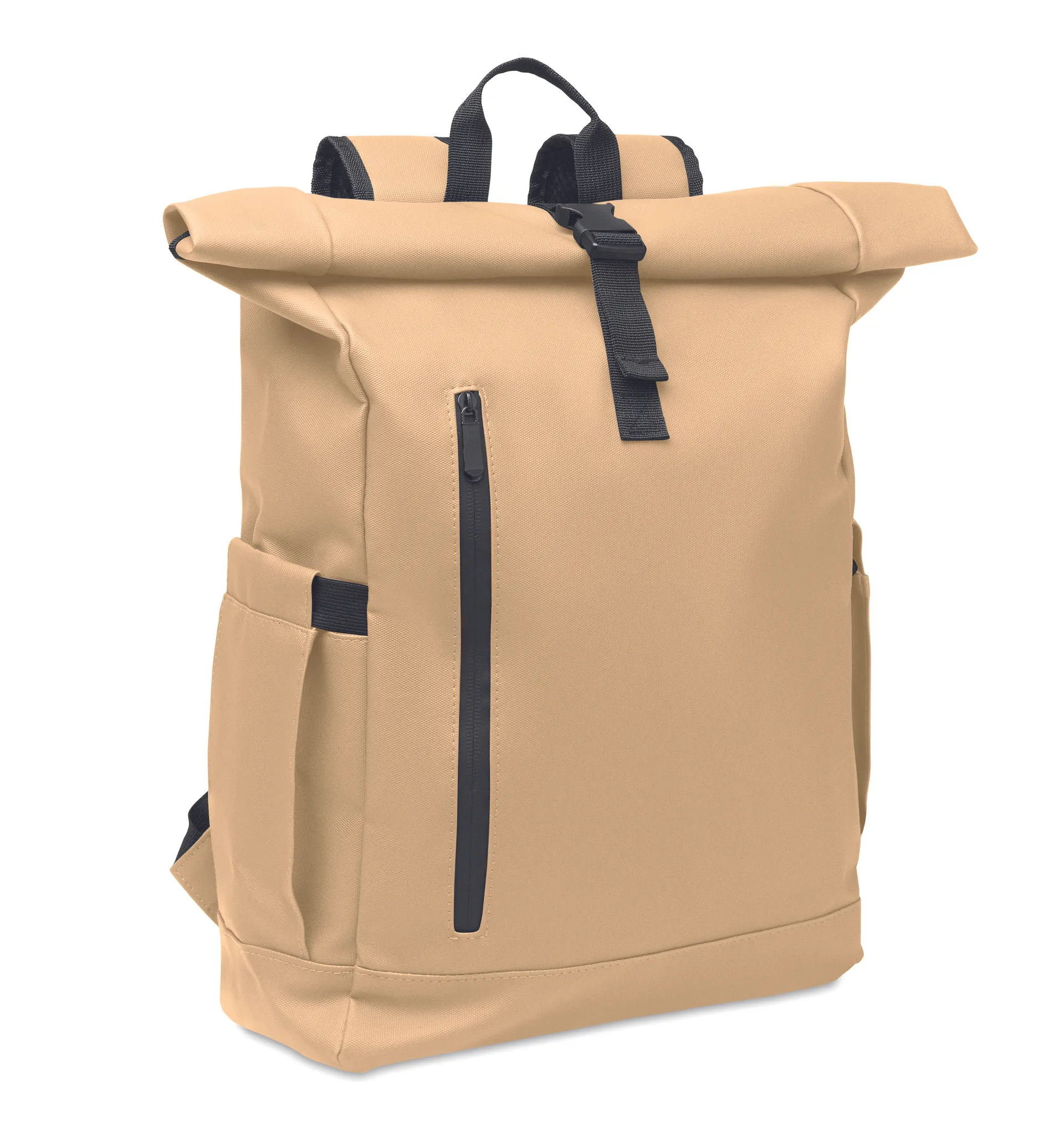 Rolltop laptop rugzak 600D Khaki