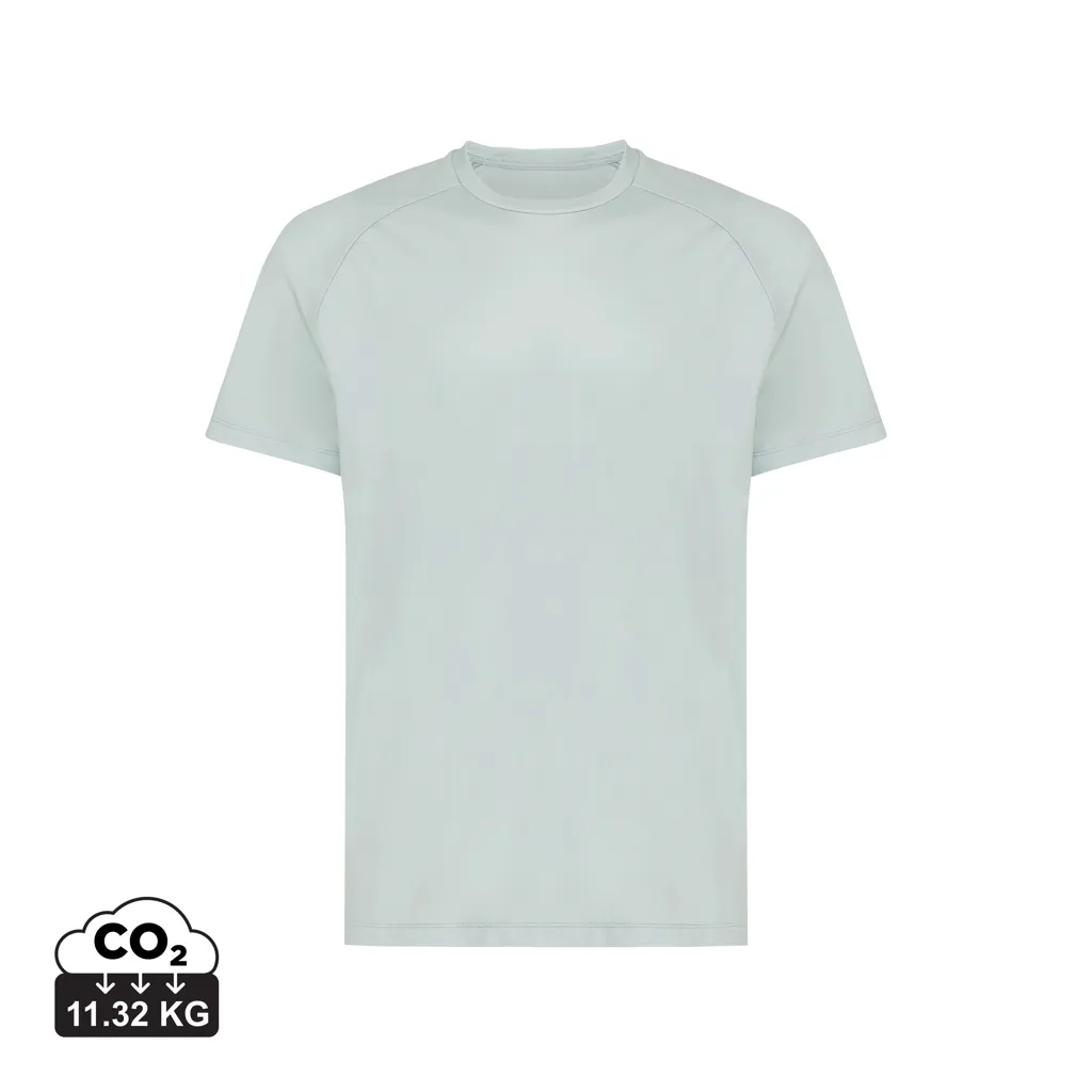 IQONIQ Tikal gerecycled polyester sneldrogend sport t-shirt iceberg green