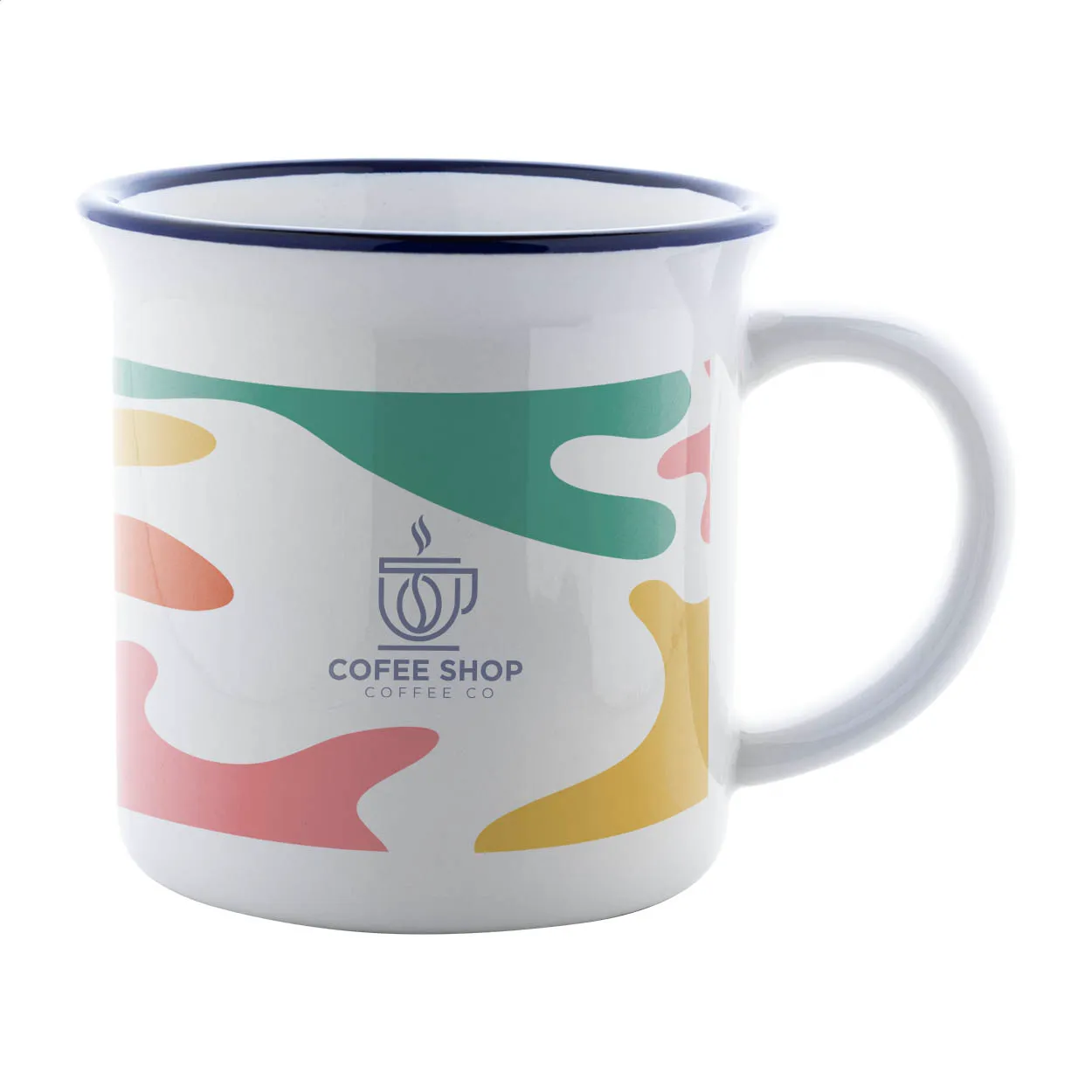 Woodstock Subo retro sublimatie mok blauw