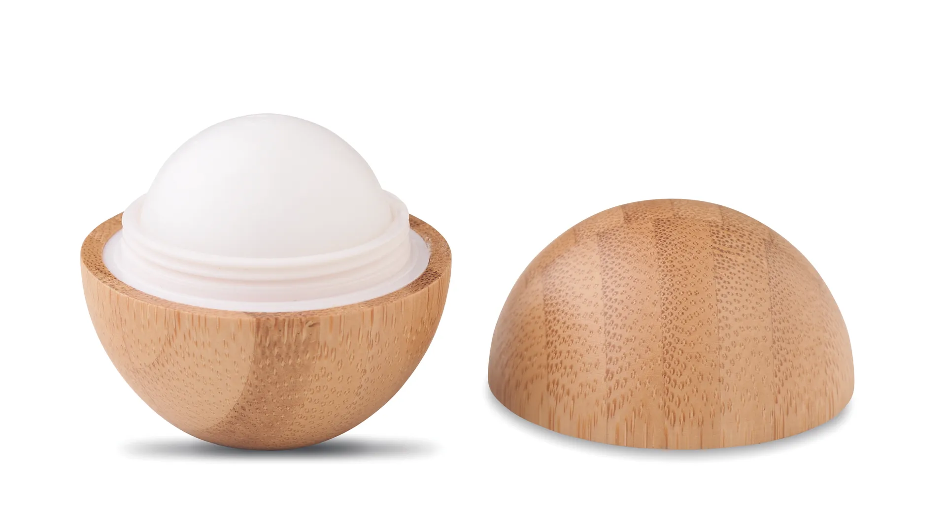Lippenbalsem in bamboe doosje Hout