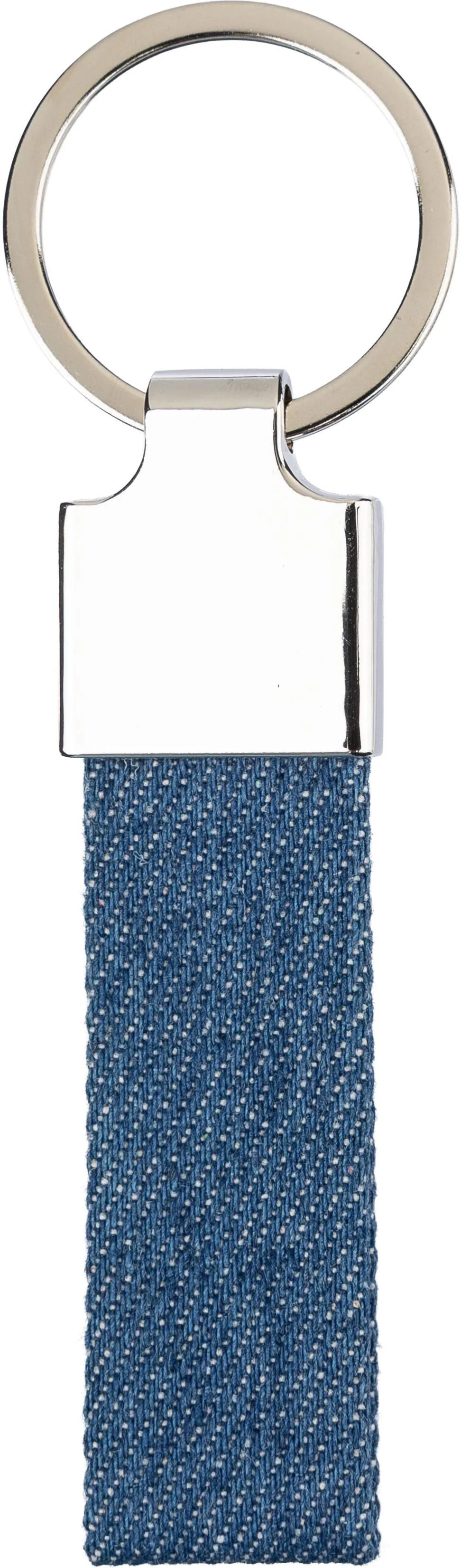 Denim sleutelhanger Enzi blauw