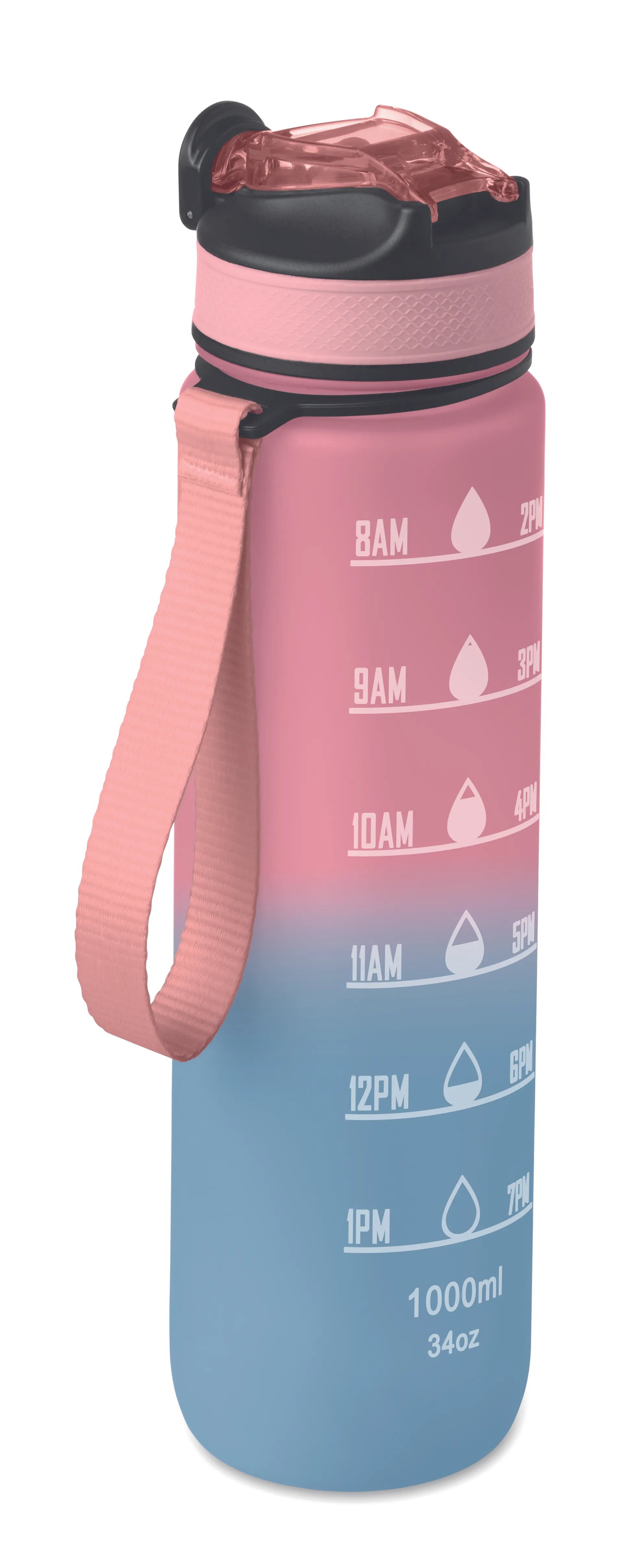Sportwaterfles RPET 1L Babyrose