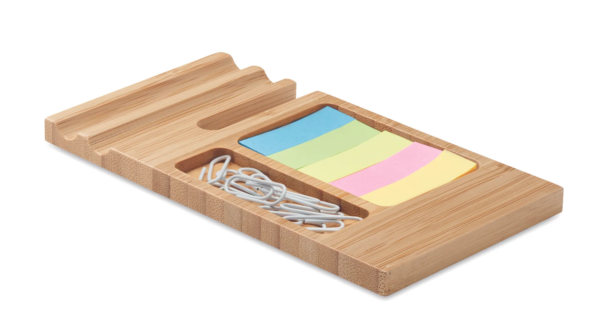 Bamboe bureautelefoonhouder Hout