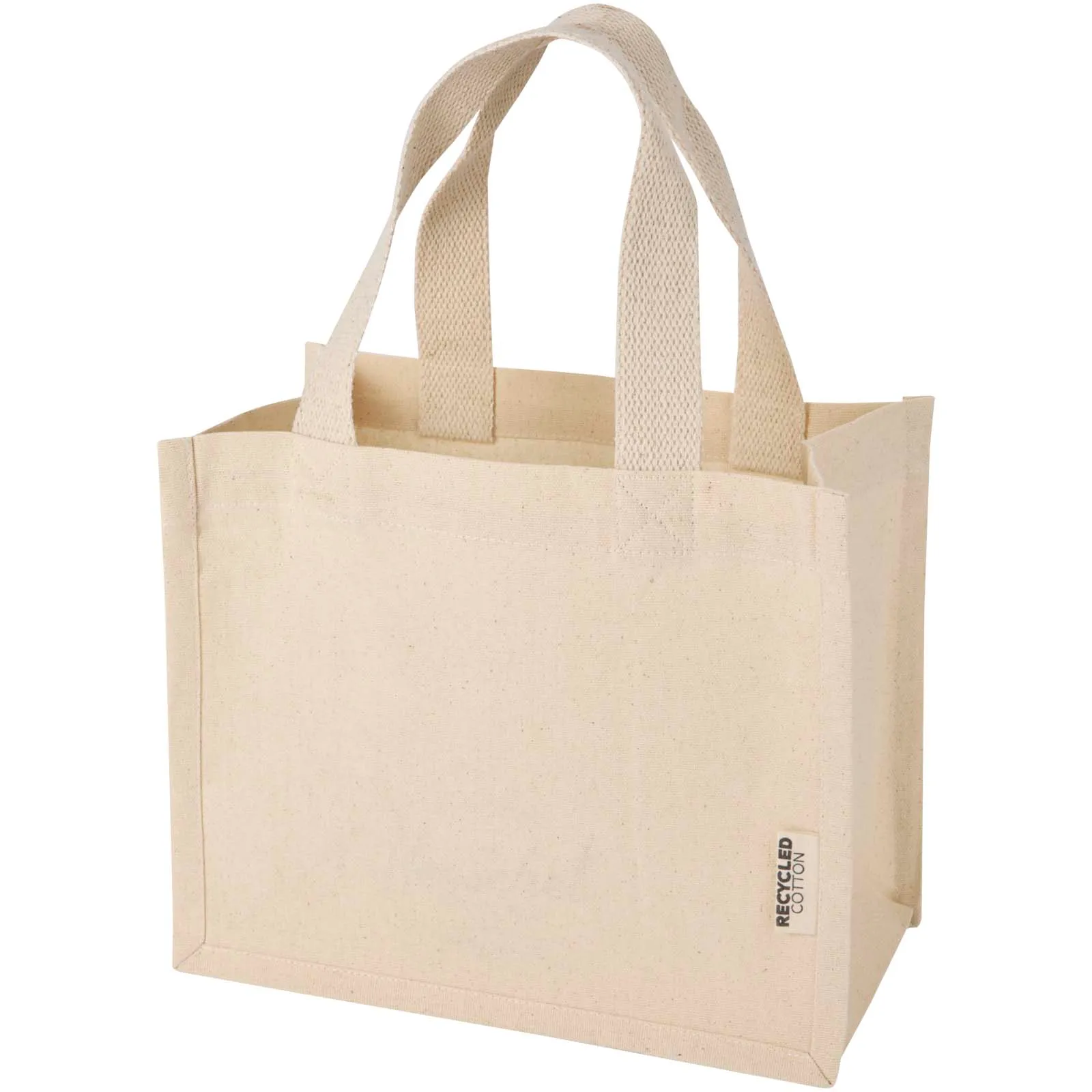 Odessa mini-draagtas van 220 g/m² GRS gerecycled katoen 9 l Natuur