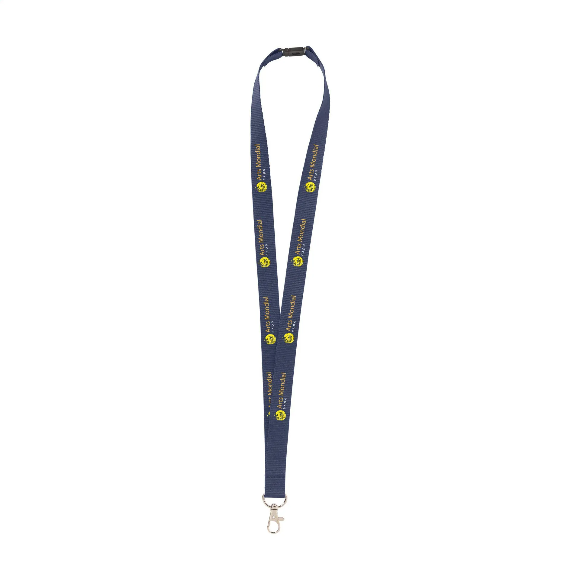 KeyCord Budget Safety 2 cm lanyard donkerblauw