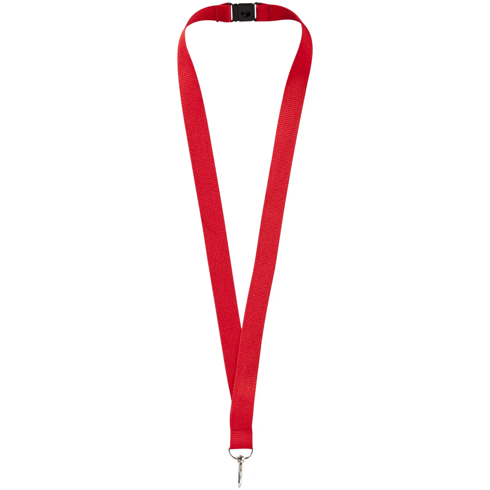 Lago lanyard met veiligheidssluiting Rood