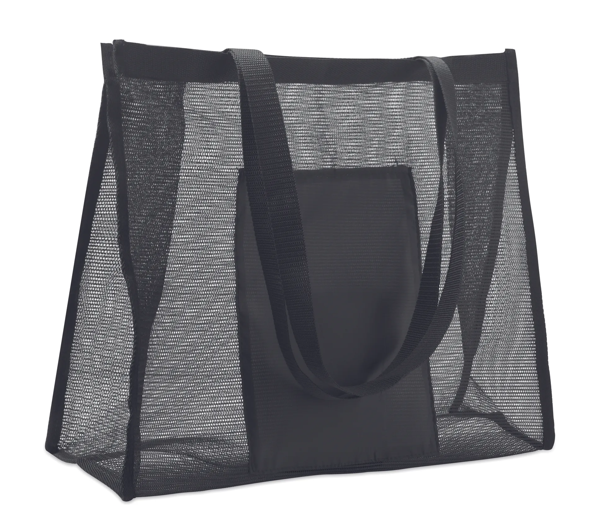 RPET mesh boodschappentas Zwart