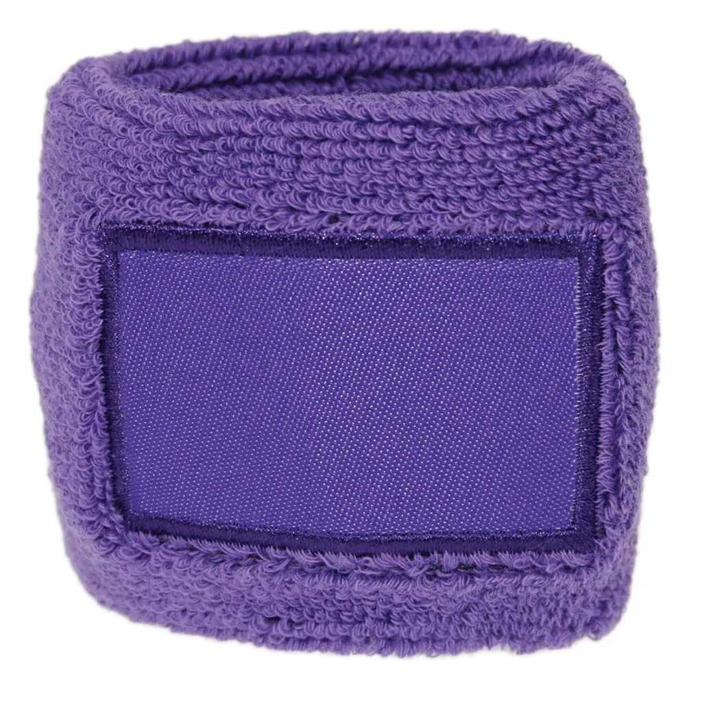 Polsband met label Paars