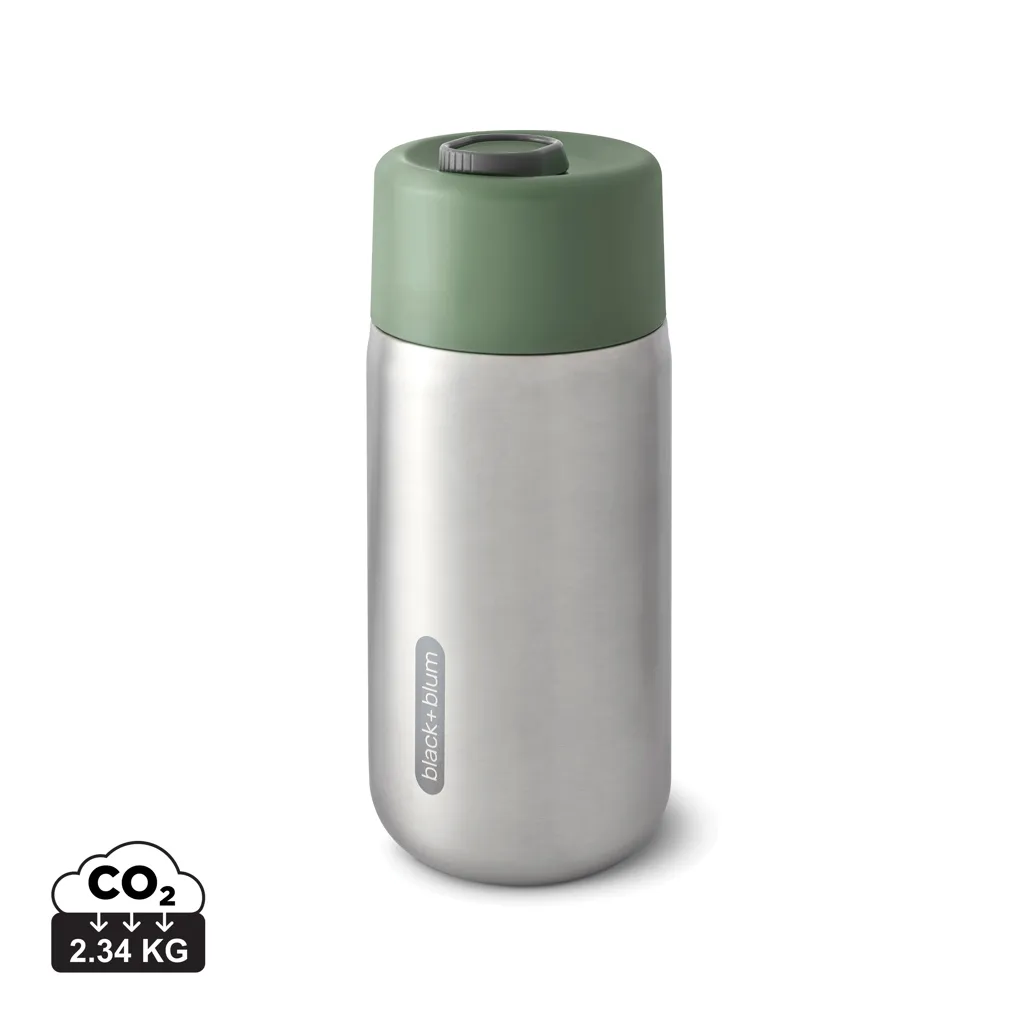 Black+Blum geisoleerde lekvrije reisbeker 340ml. olijfgroen