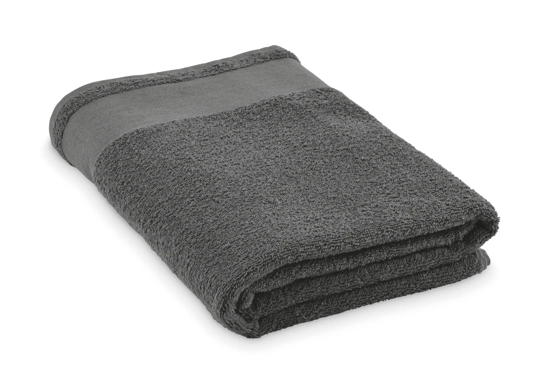 Katoenen badhanddoek Steengrijs