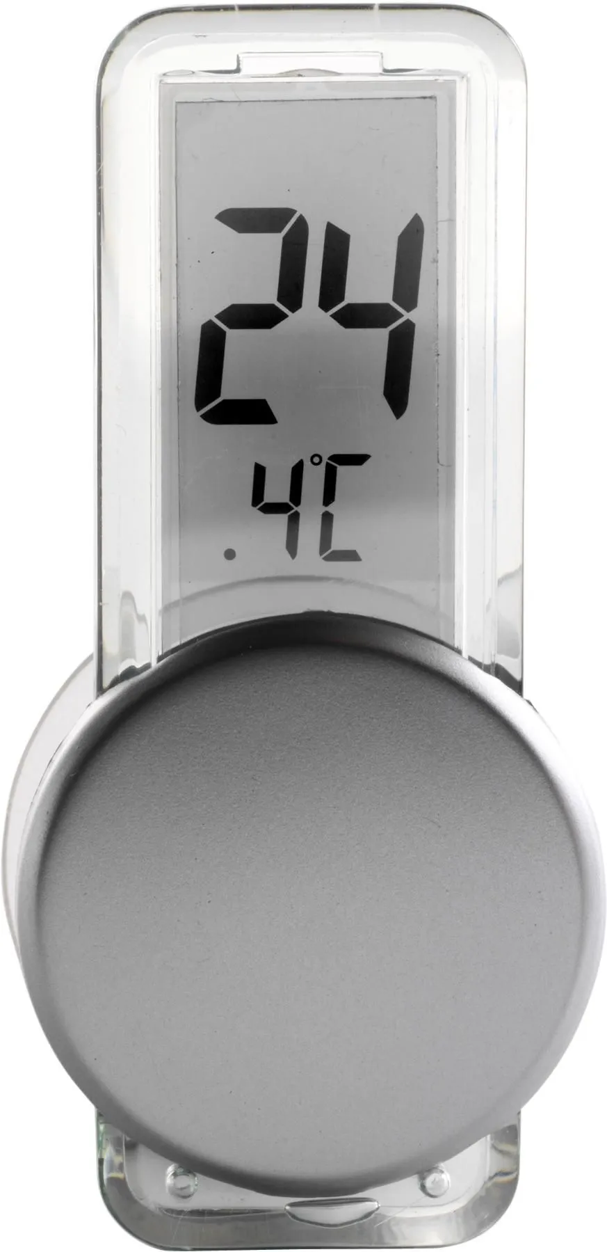 Thermometer Roxanne | Kunststof | Zuignap | Zilver zilver