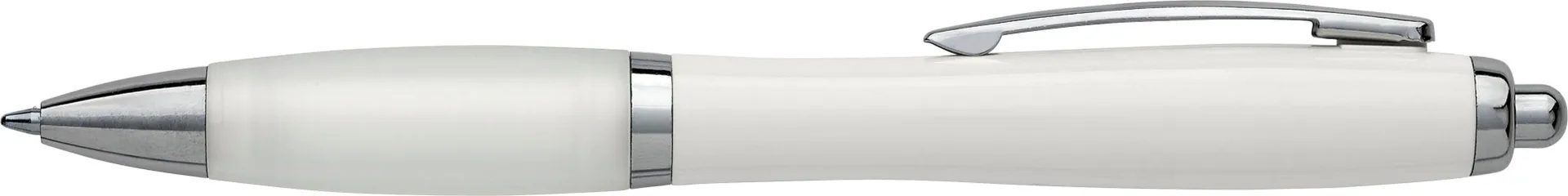 Balpen Newport | Gerecycled | Rubberen grip wit