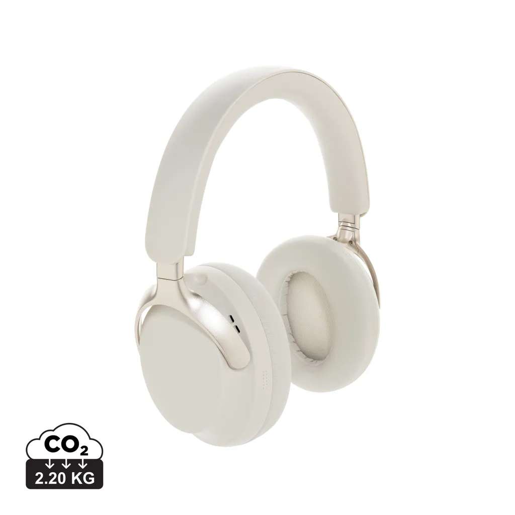 Soundpro RCS gerecycled plastic ANC-hoofdtelefoon wit