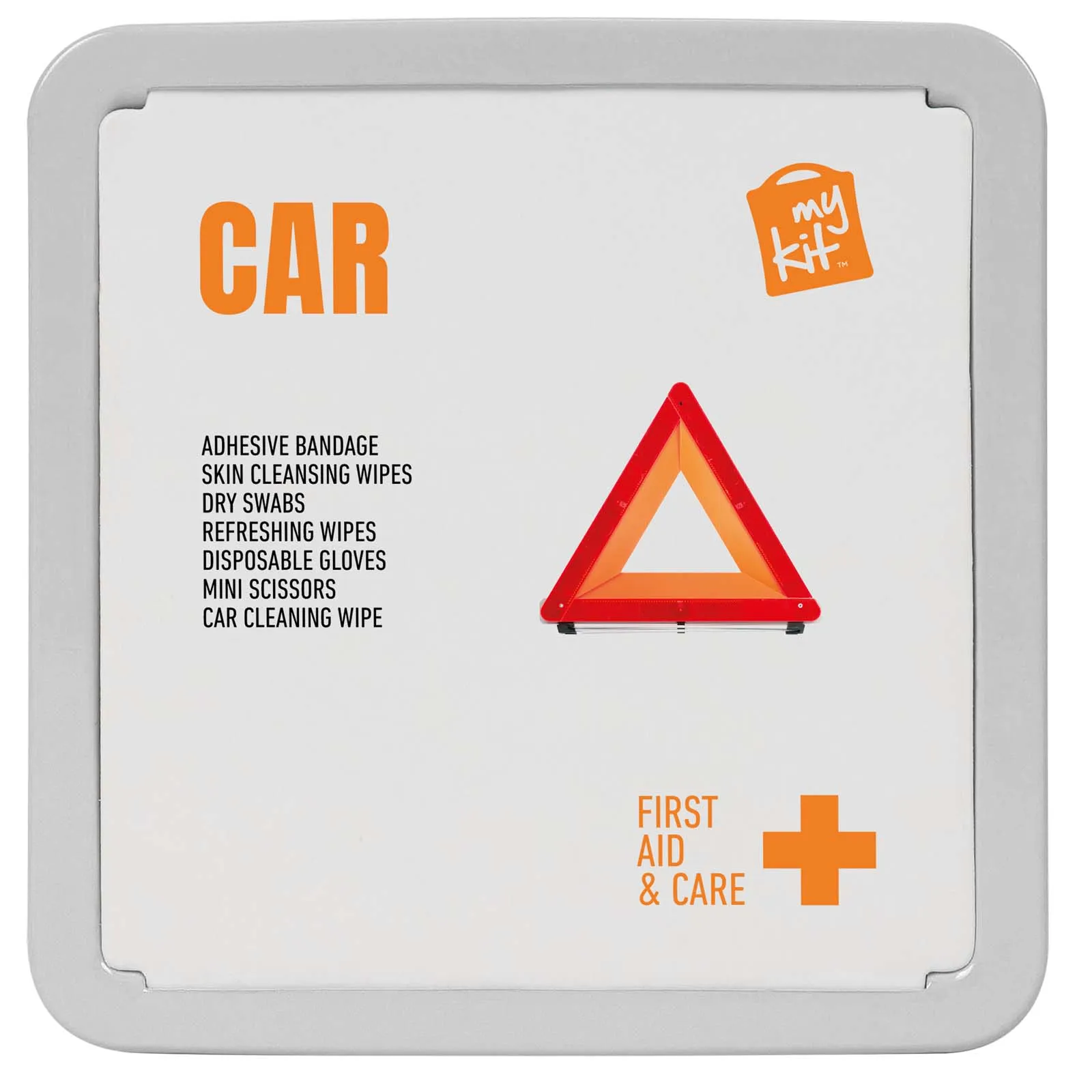 MyKit tinnen EHBO set voor in de auto Wit