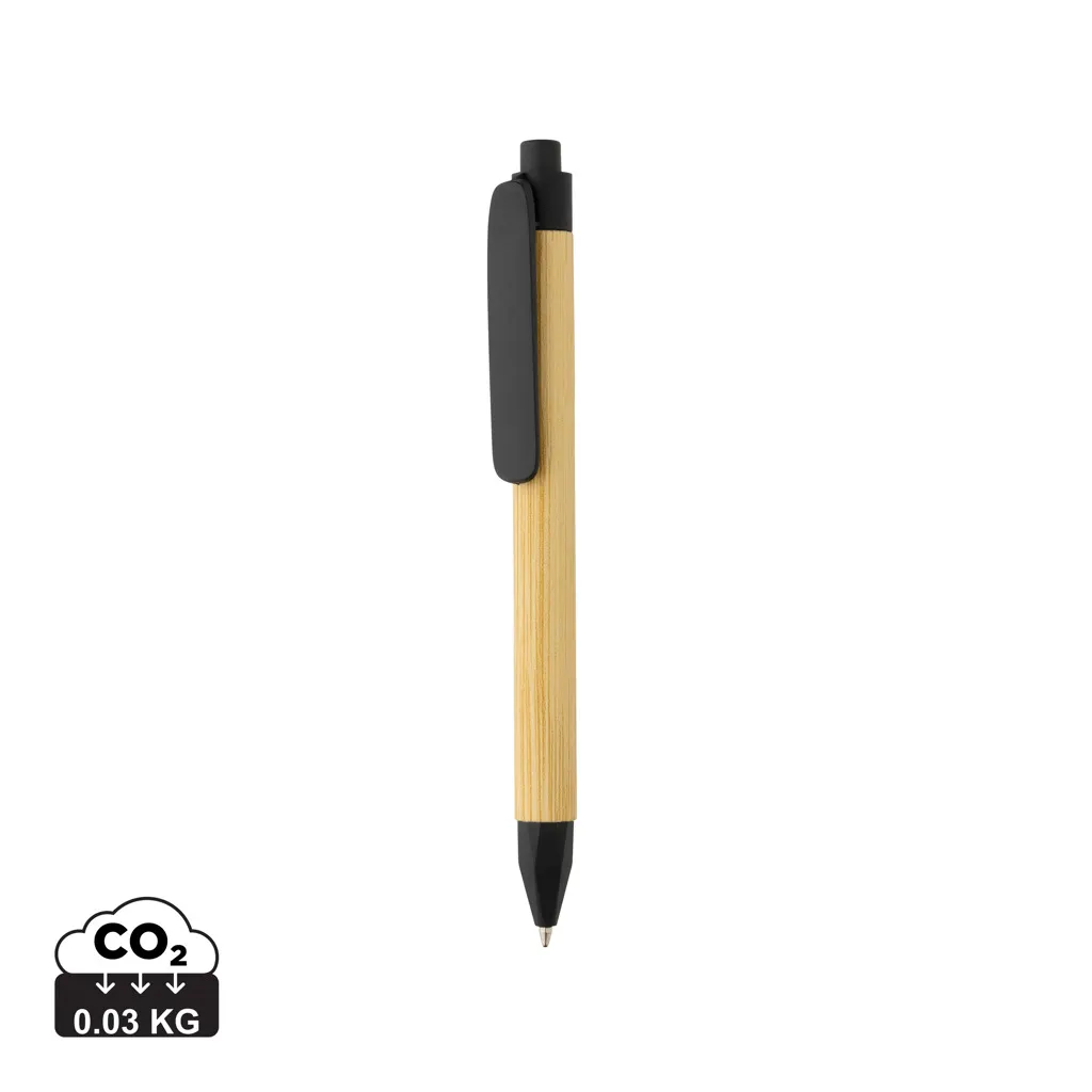 Write responsible recycled papieren pen zwart