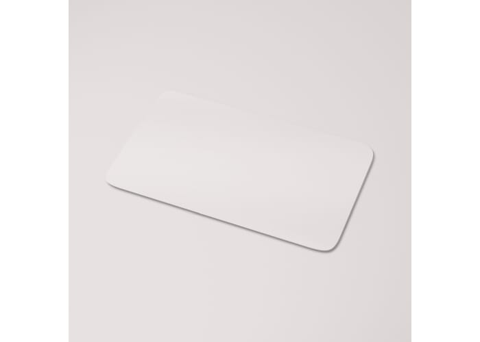 Vinyl Sticker Rechthoek 100x30mm Transparant