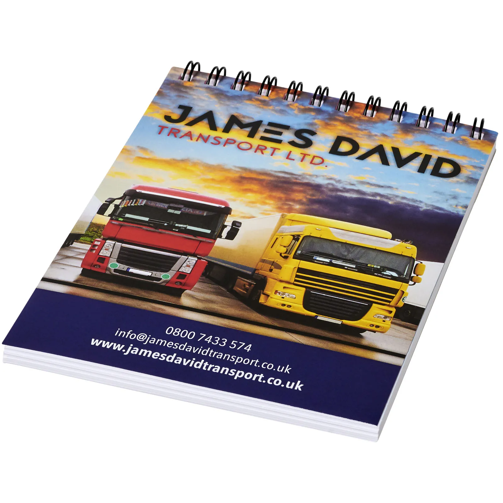 Desk-Mate® A6 spiraal notitieboek Wit
