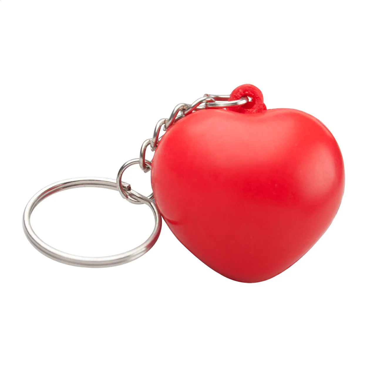 Cutix antistress bal met sleutelhanger rood