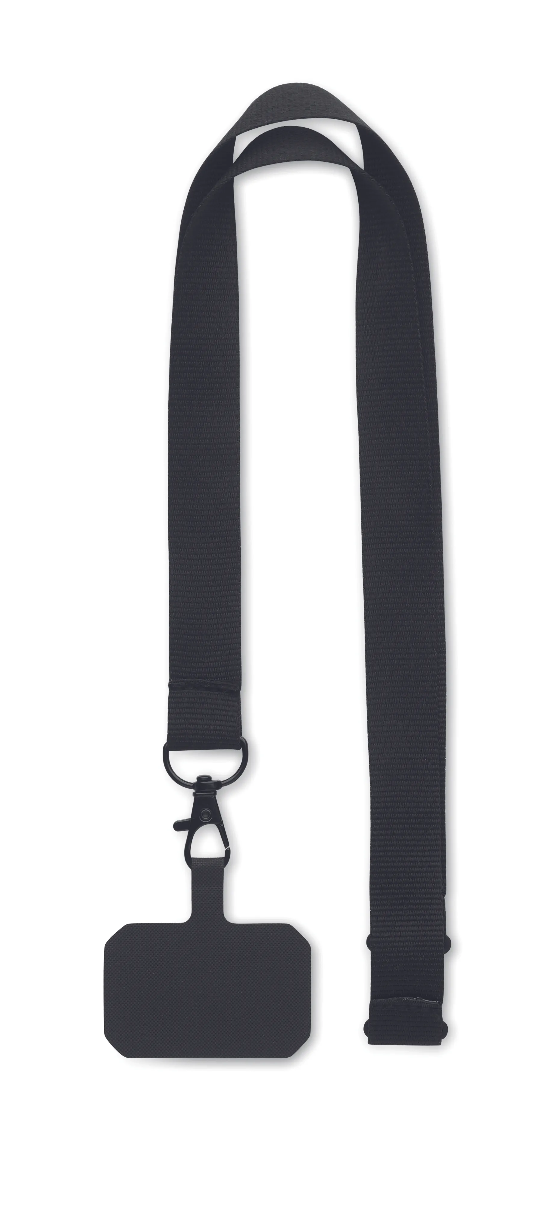 Lanyard telefoonhouder Zwart