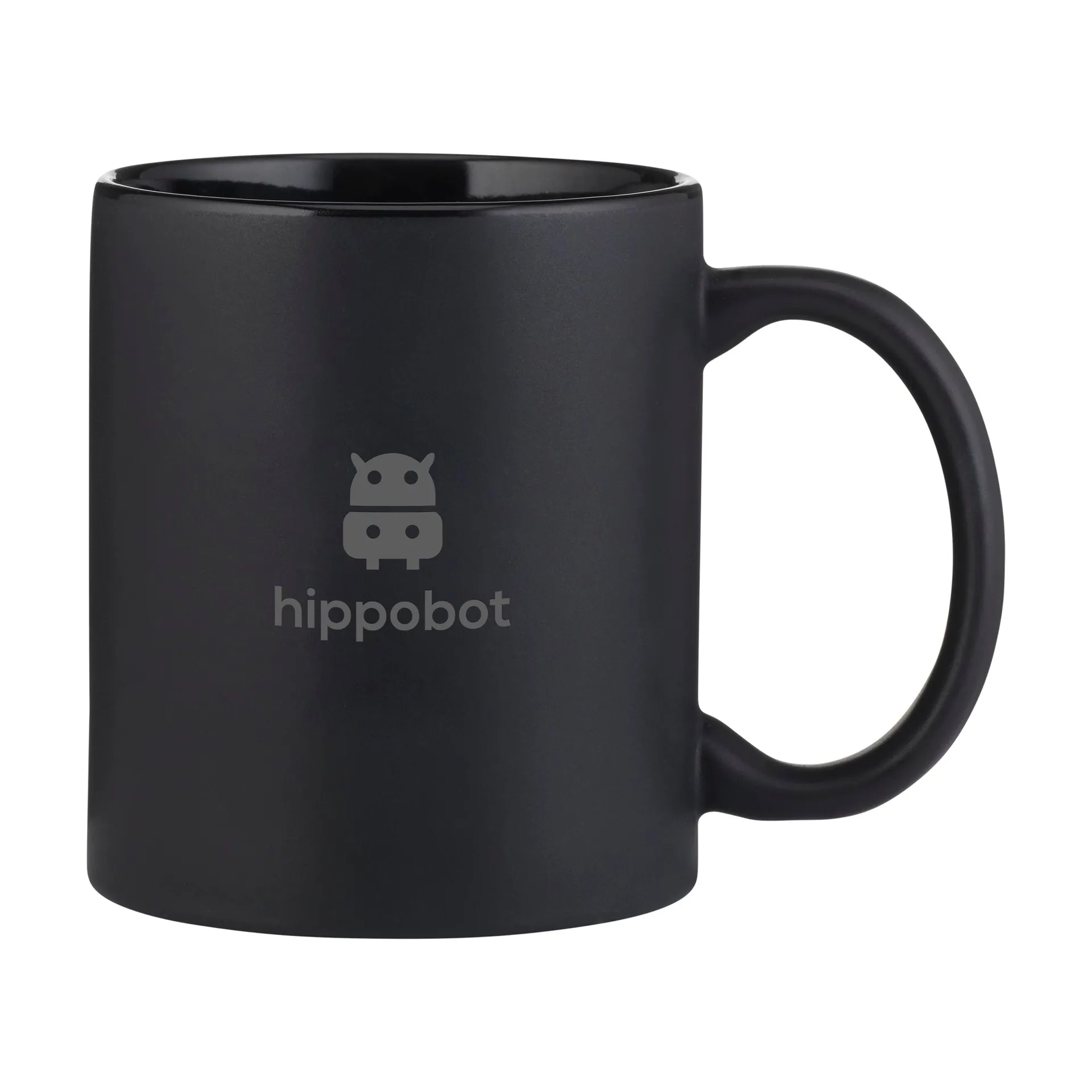 Kitty Mug Matt Black 350 ml mok zwart
