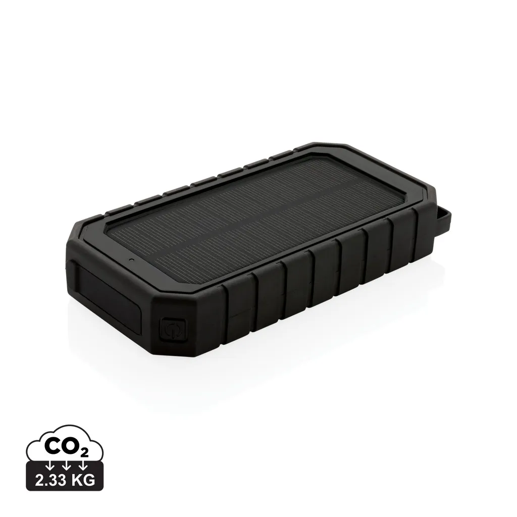 RCS recycled plastic solar powerbank 10W Wireless zwart