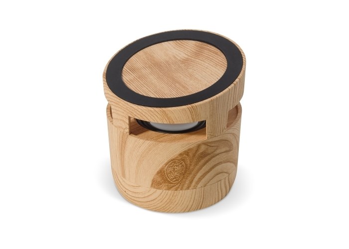 Houten look speaker 3W & draadloos laadstation 5W