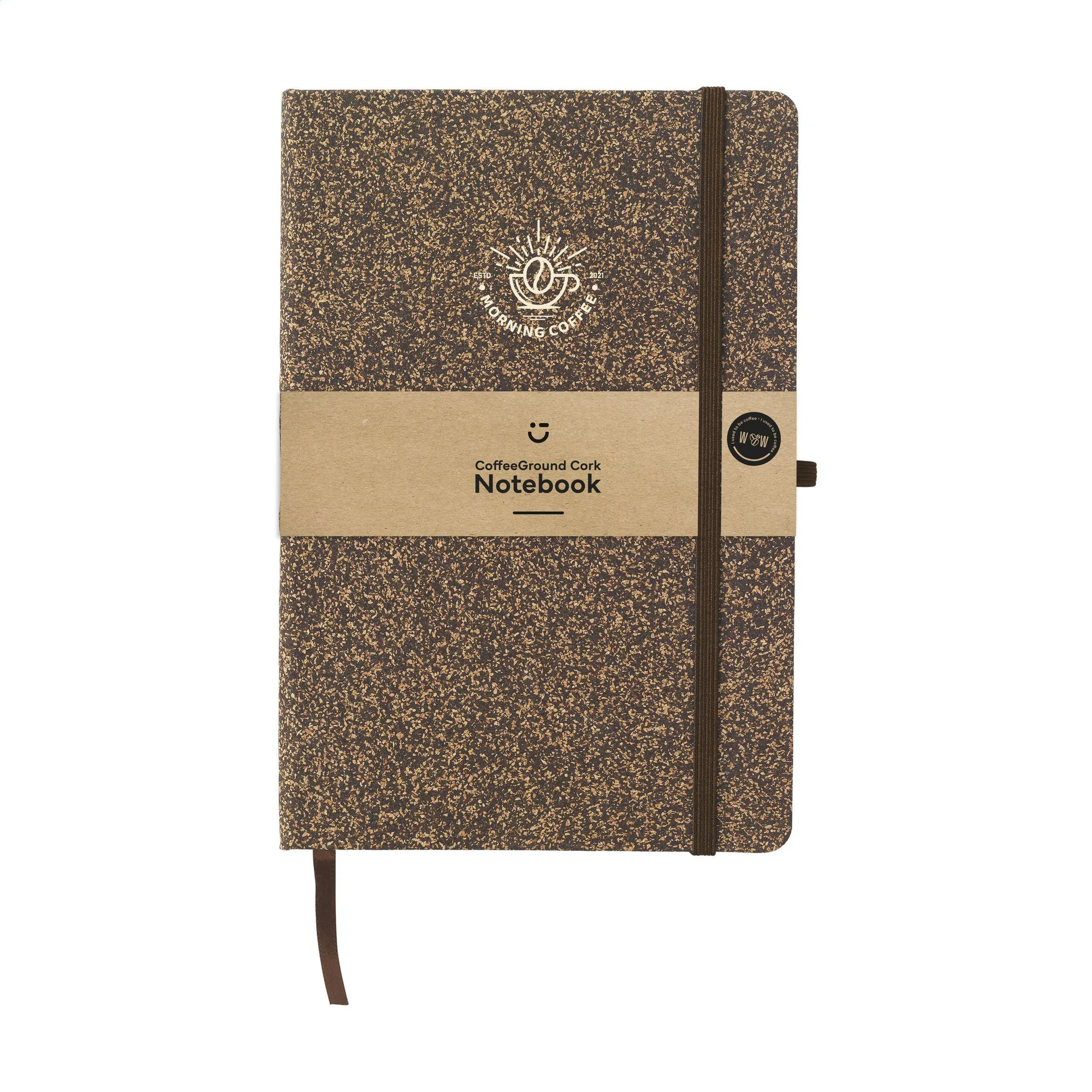 CoffeeGround Cork Notebook A5 notitieboek bruin