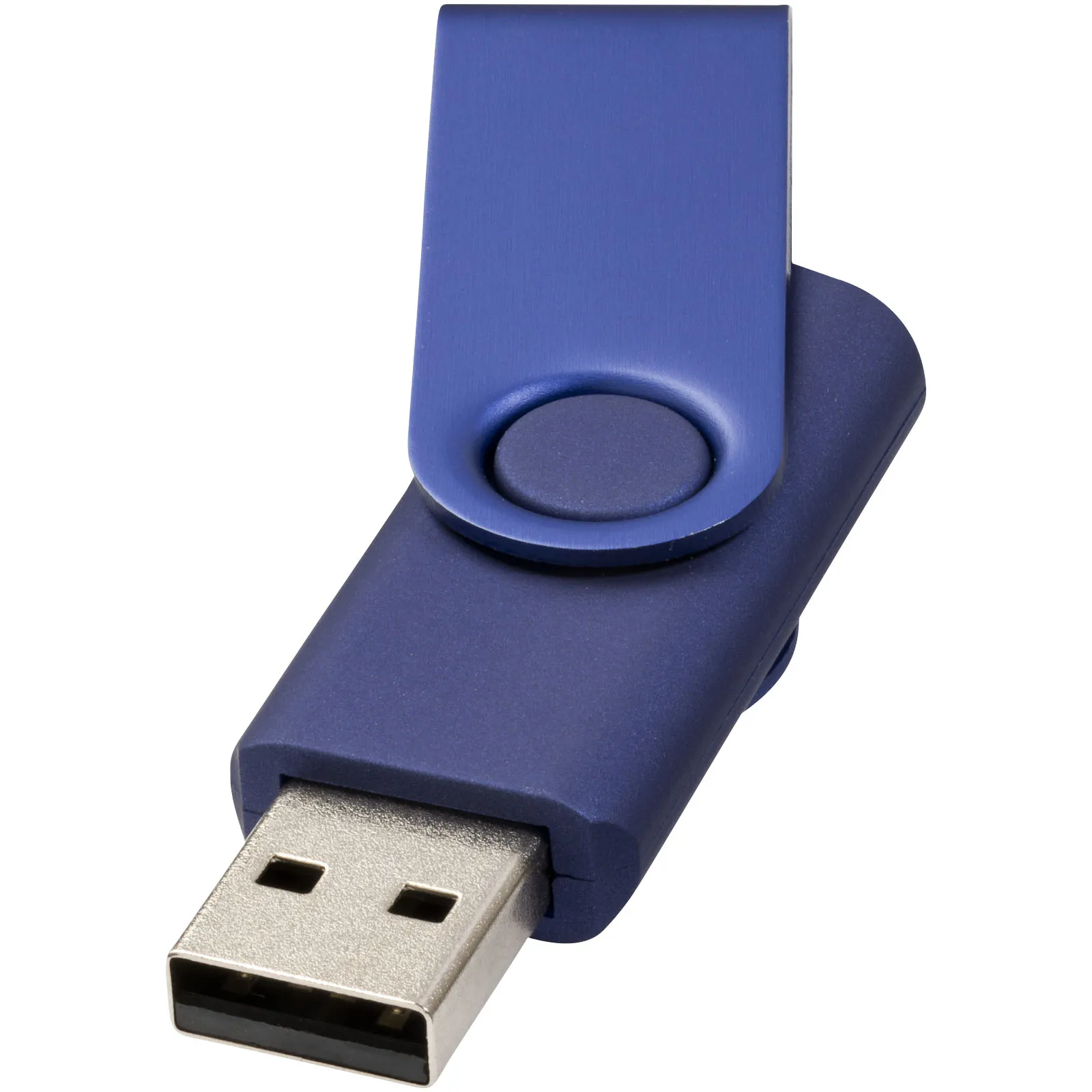 Rotate-metallic USB 4GB Marineblauw