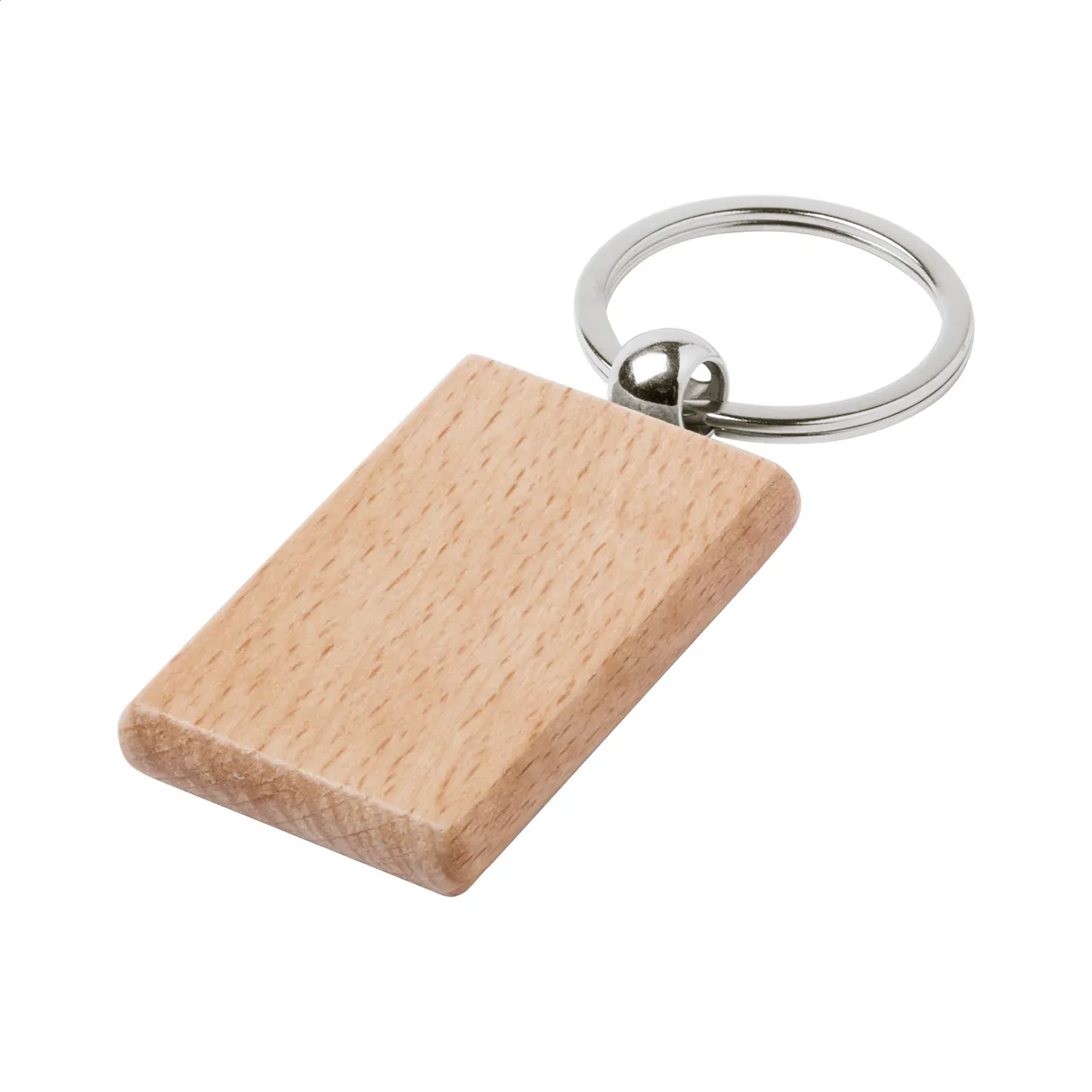 Wokke sleutelhanger, rechthoek natuurlijk