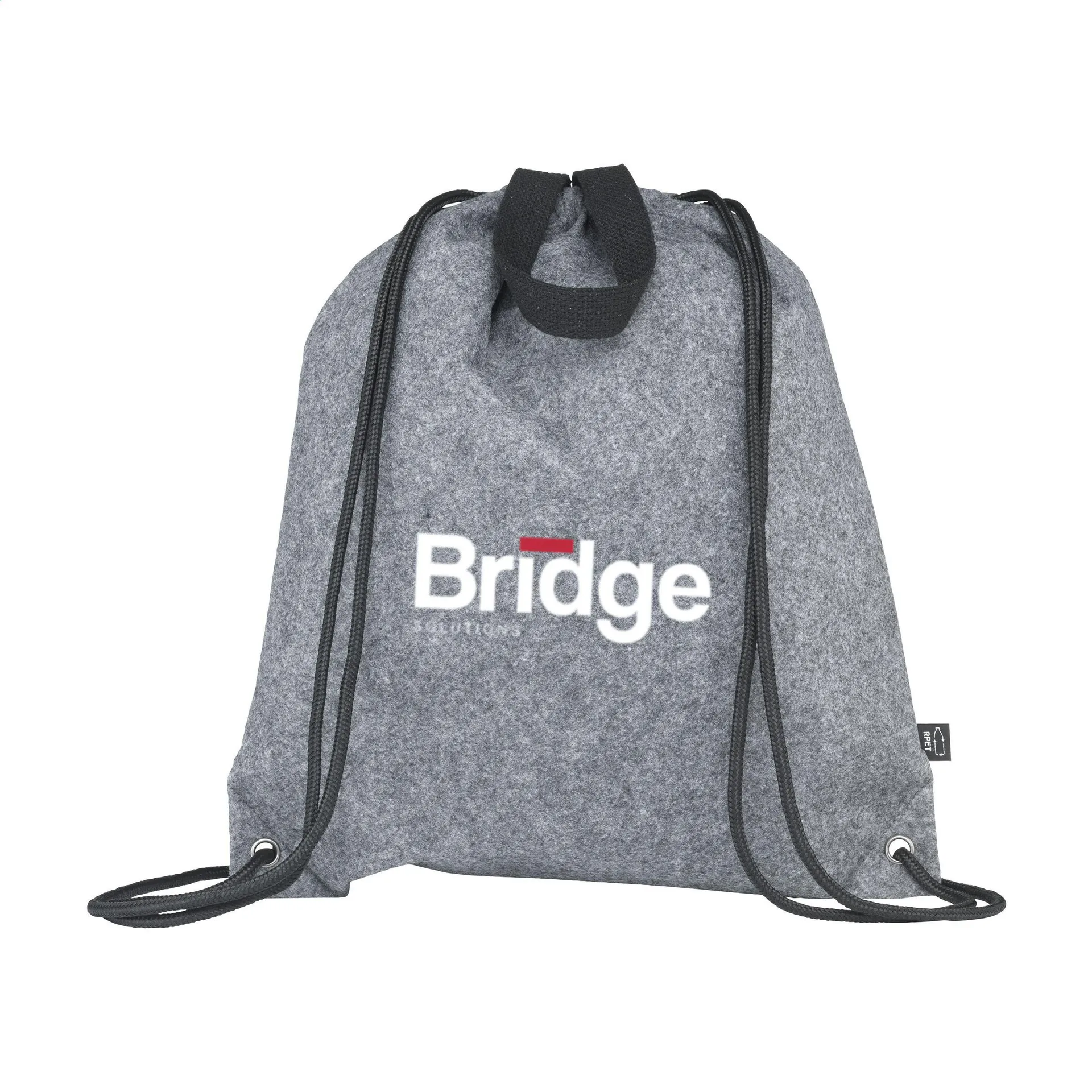 GRS RPET Felt PromoBag Plus rugzak grijs
